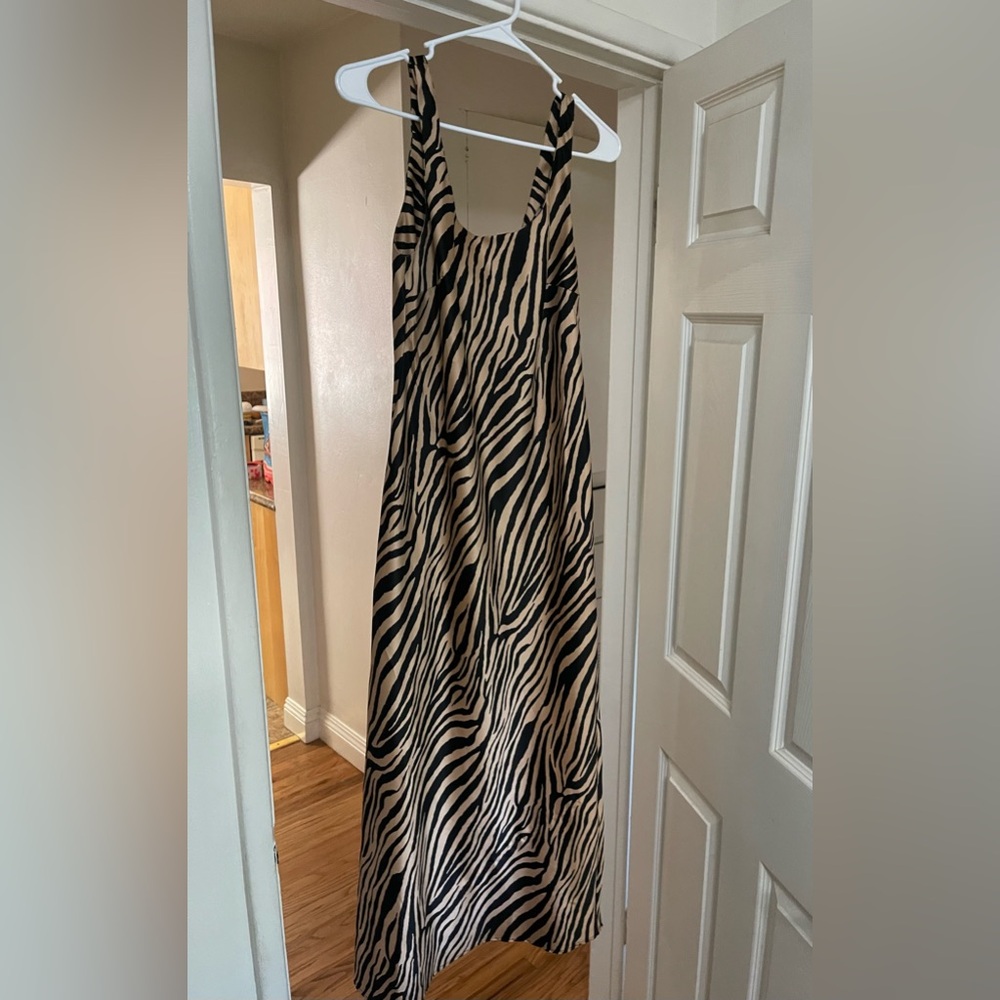 Asos zebra print dress